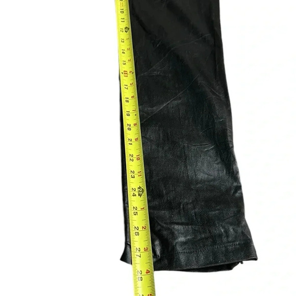 Princess Polly faux leather pants,women size 8, black,zipper,stretchy,party,goth - Picture 11 of 15